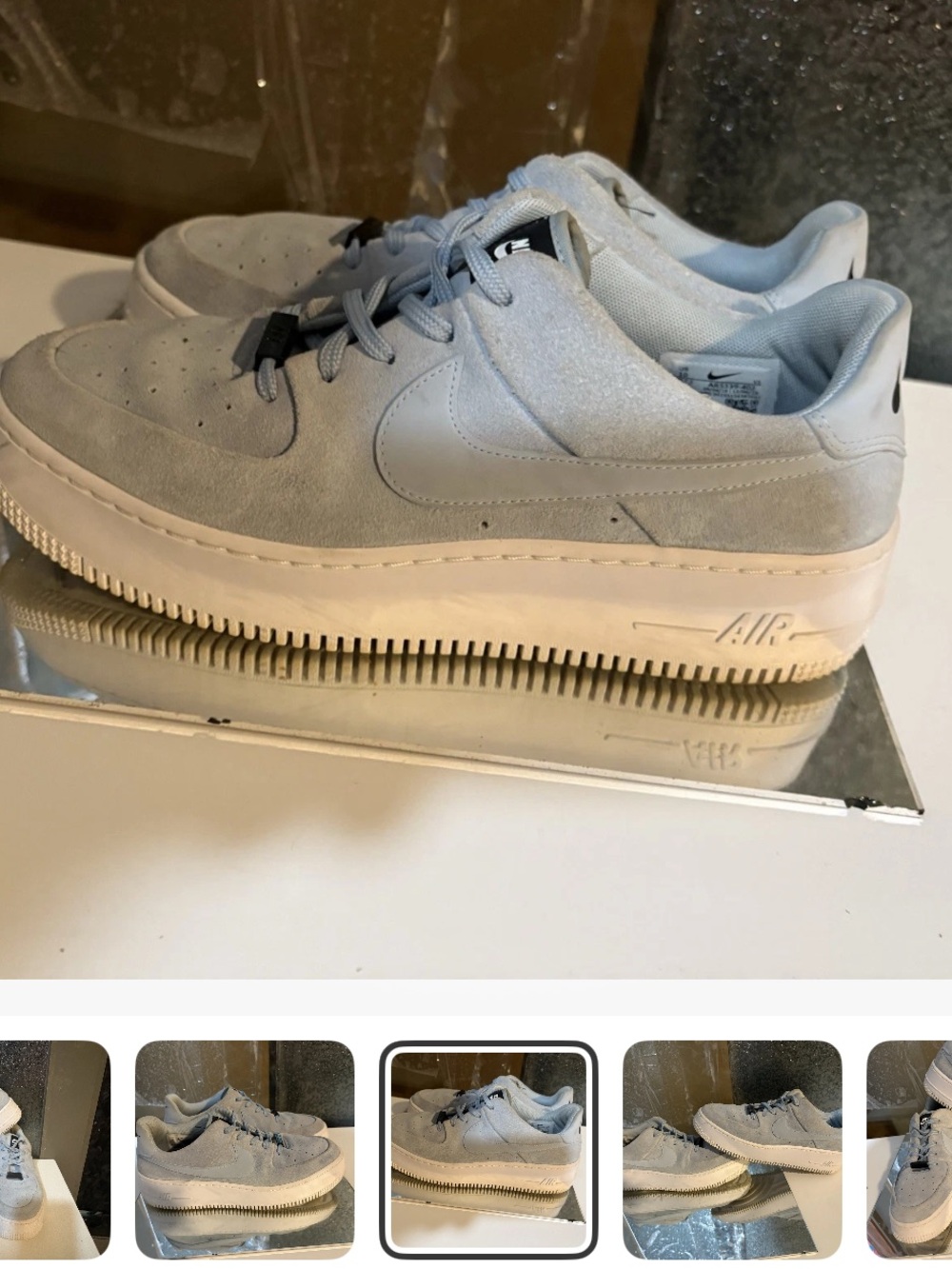 NIKE W AF1 SAGE LOW LT ARMORY BLUE AR5339 402 US W SZ 10.5 - Picture 3 of 8